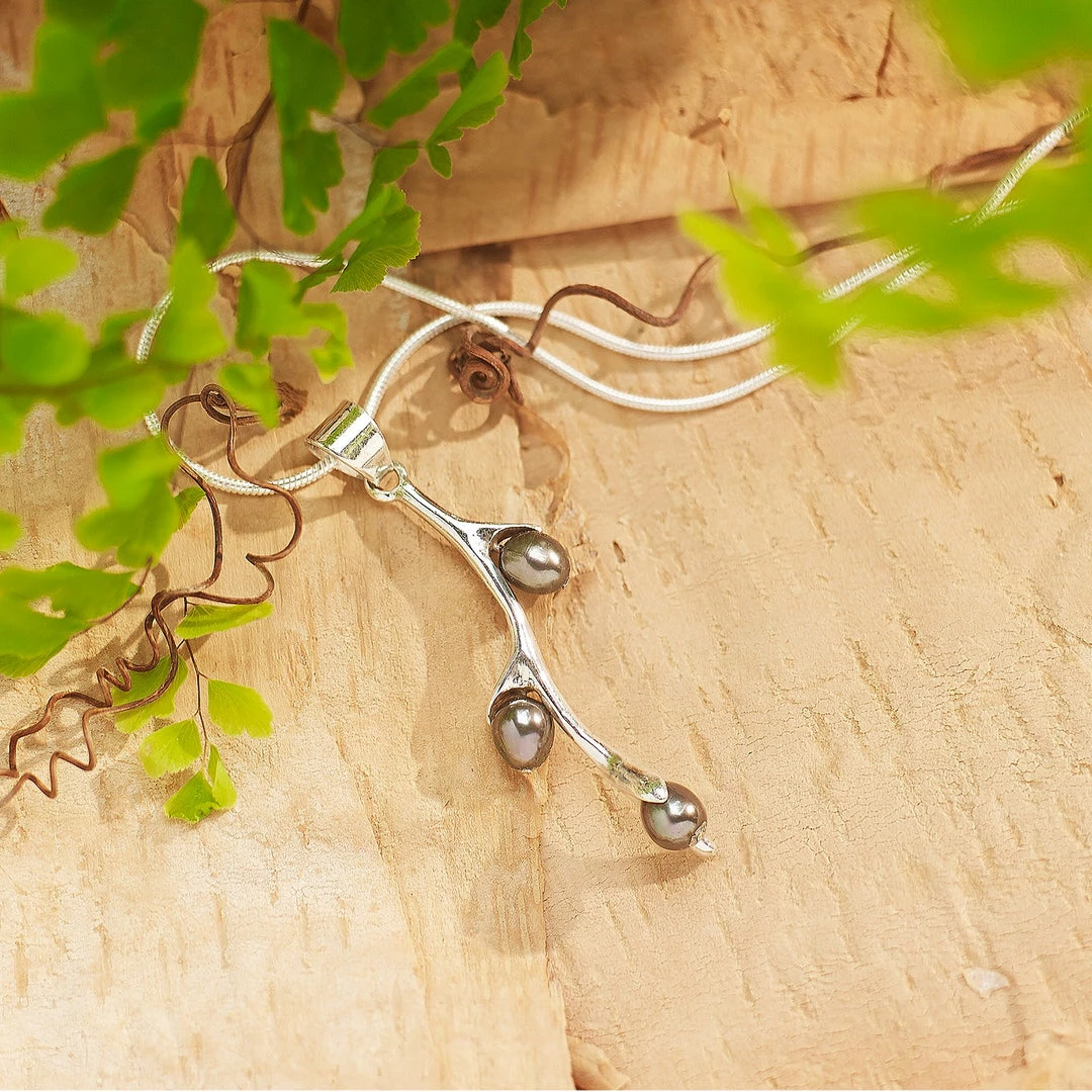 Best deal ๐ Ten Thousand Villages Global Fair Trade Gifts Willow Bud Pearl Sterling Silver Necklace Handcrafted In Nepal โ๏ธ 4 Ten Thousand Villages Global Fair Trade Gifts Willow Bud Pearl Sterling Silver Necklace Handcrafted In Nepal