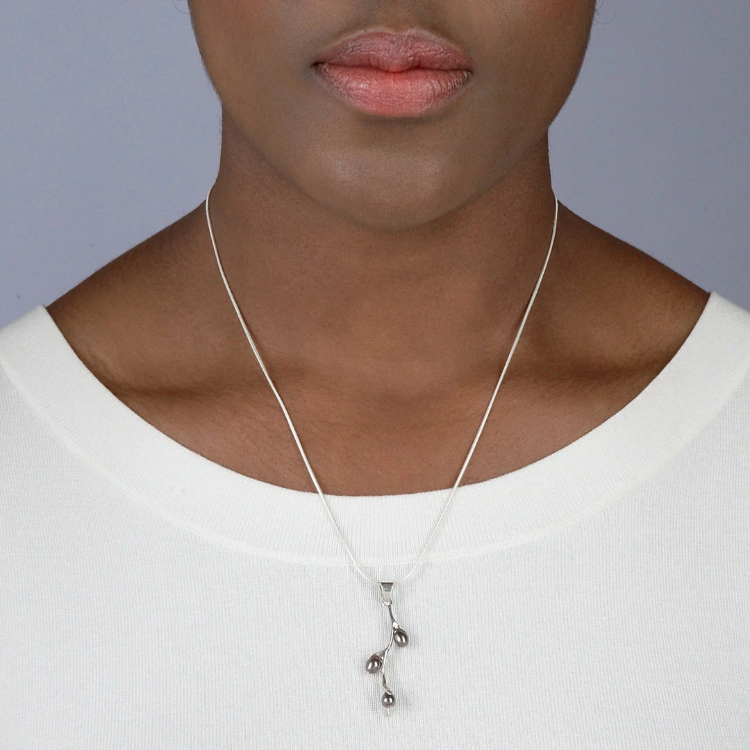 Best deal ๐ Ten Thousand Villages Global Fair Trade Gifts Willow Bud Pearl Sterling Silver Necklace Handcrafted In Nepal โ๏ธ 6 Ten Thousand Villages Global Fair Trade Gifts Willow Bud Pearl Sterling Silver Necklace Handcrafted In Nepal