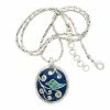 Ten Thousand Villages Mosaic Bird Turquoise And Lapis Pendant Necklace Handcrafted In Nepal Global Fair Trade Gifts