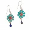 Ten Thousand Villages Global Fair Trade Gifts Flower And Rain Earrings Handcrafted In Nepal