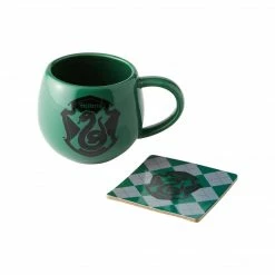 Enesco Slytherin Crest Mug & Coaster Harry Potter