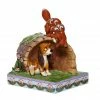 Brand new ๐ Enesco Disney Fox And Hound On Log By Jim Shore Heartwood Creek ๐ 2 Enesco Disney Fox And Hound On Log By Jim Shore Heartwood Creek