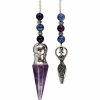 Hot Sale โ๏ธ Kheops International Pendulum With Chamber Goddess Amethyst ๐ 2 Kheops International Pendulum With Chamber Goddess Amethyst
