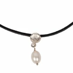 Ten Thousand Villages Pearl Drop Sterling Silver Choker Necklace Handcrafted In Peru Global Fair Trade Gifts