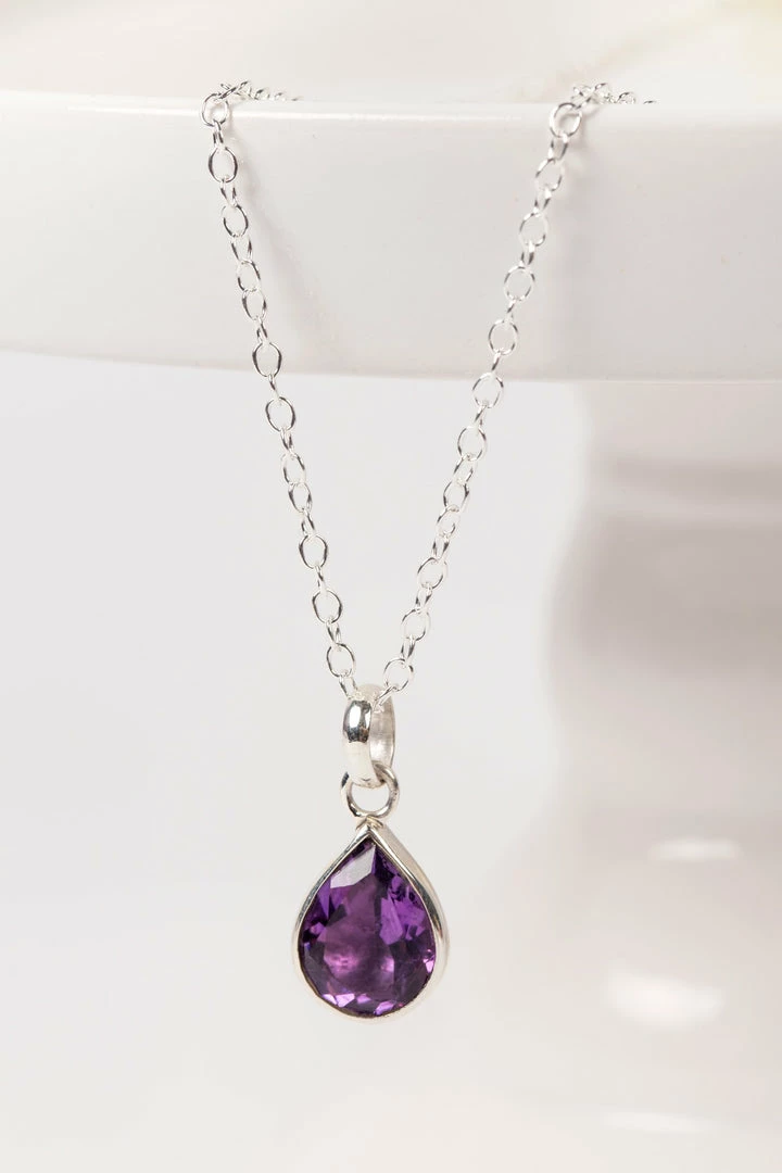 Cheapest ๐ Ten Thousand Villages Global Fair Trade Gifts Amethyst Teardrop Sterling Silver Necklace Handcrafted In Peru ๐ 3 Ten Thousand Villages Global Fair Trade Gifts Amethyst Teardrop Sterling Silver Necklace Handcrafted In Peru