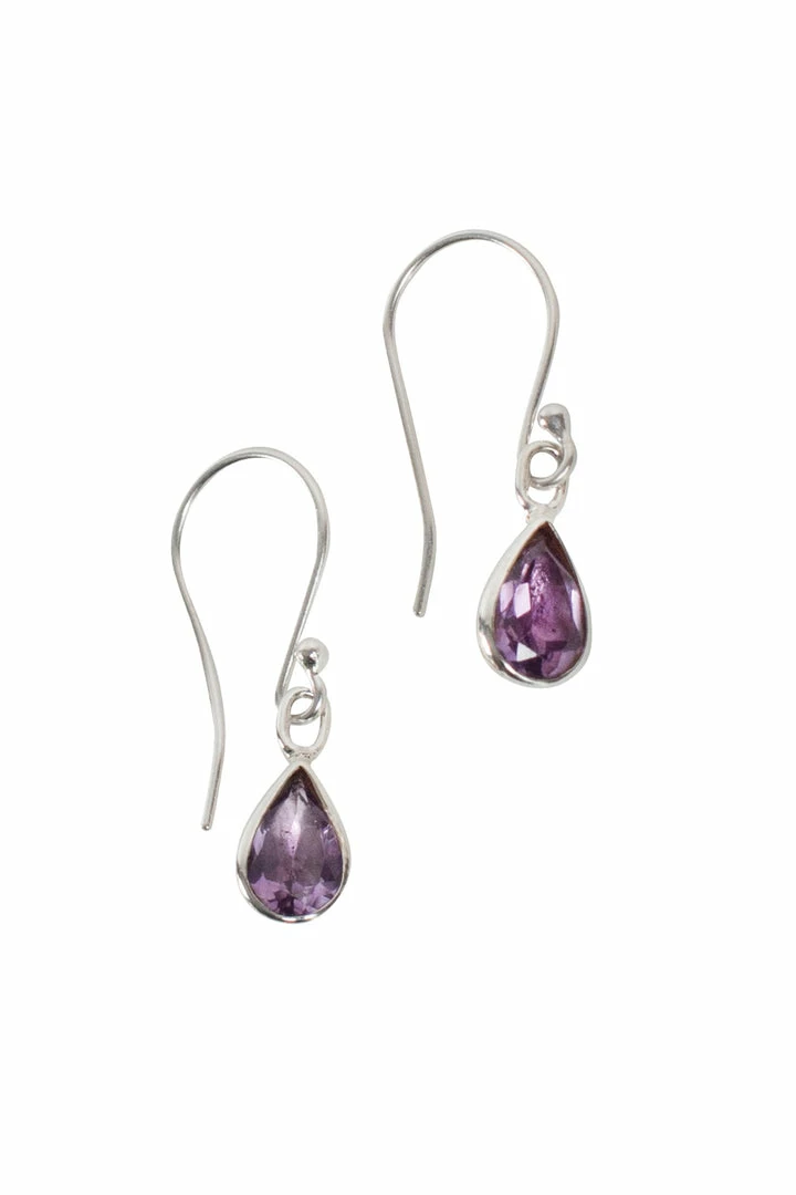 Deals 🌟 Ten Thousand Villages Amethyst Teardrop Sterling Silver Earrings Handcrafted In Peru Global Fair Trade Gifts 🥰 5 Ten Thousand Villages Amethyst Teardrop Sterling Silver Earrings Handcrafted In Peru Global Fair Trade Gifts