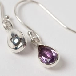 Deals 🌟 Ten Thousand Villages Amethyst Teardrop Sterling Silver Earrings Handcrafted In Peru Global Fair Trade Gifts 🥰 6 Ten Thousand Villages Amethyst Teardrop Sterling Silver Earrings Handcrafted In Peru Global Fair Trade Gifts