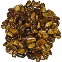 Kheops International Gold Tiger Eye Tumbled Stone Crystals & Tumbled Stones