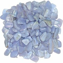 Kheops International Blue Lace Agate Tumbled Stone