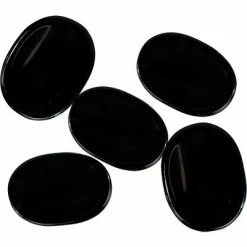 Kheops International Crystals & Tumbled Stones Black Agate Worry Stone
