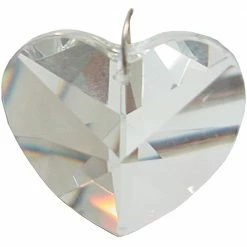 Kheops International Joy Alchemy Collection Faceted Heart-Shaped Clear Crystal Prism ~ A Joy Alchemy Gift