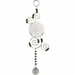 Kheops International Flower Of Life Wire Hanging Crystal