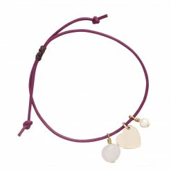Ten Thousand Villages Rose Quartz Love & Harmony Bracelet Handcrafted In Colombia