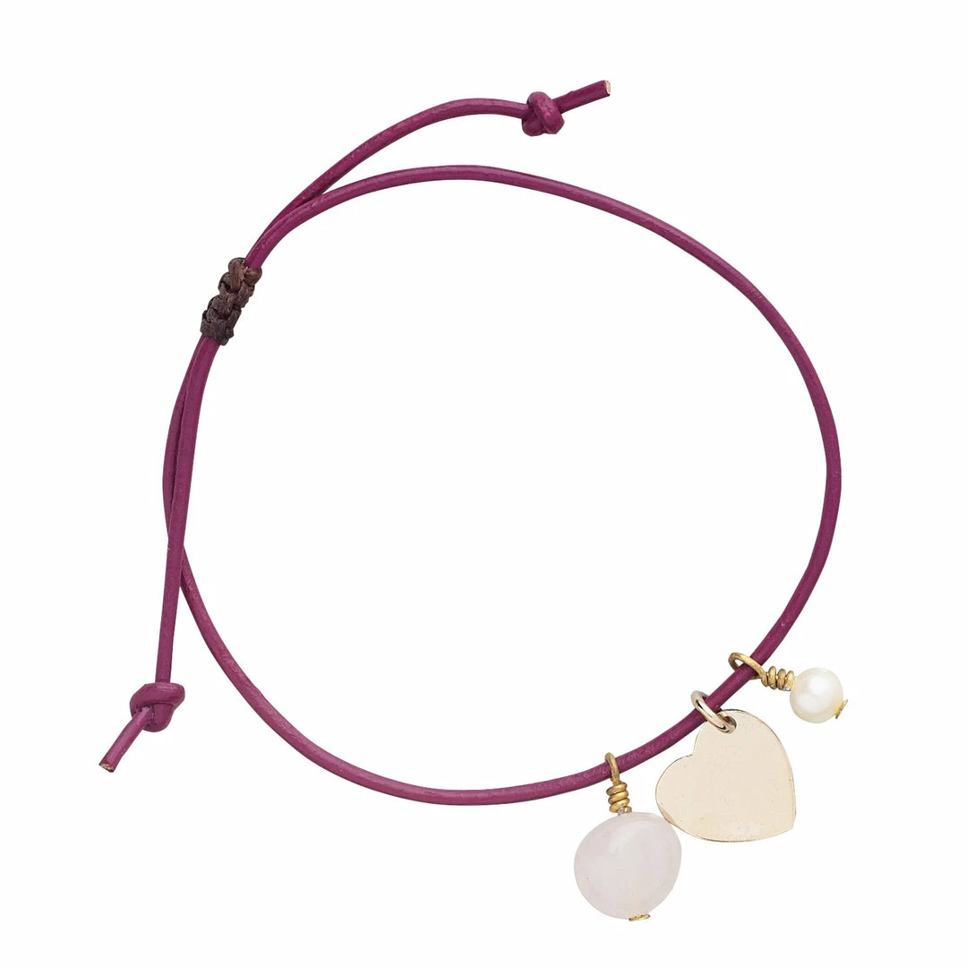 Best Pirce ❤️ Ten Thousand Villages Rose Quartz Love & Harmony Bracelet Handcrafted In Colombia ❤️ 3 Ten Thousand Villages Rose Quartz Love & Harmony Bracelet Handcrafted In Colombia