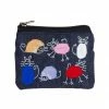 Ten Thousand Villages Colorful Cats Coin Purse Handcrafted In Bangladesh