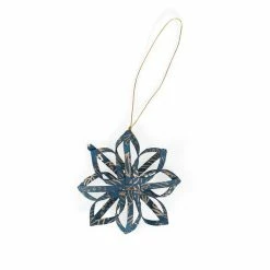 Ten Thousand Villages Touch Of Gold Star Quilled Paper Ornament Handcrafted In Bangladesh Sale!