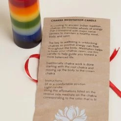 Ten Thousand Villages Global Fair Trade Gifts Chakra Meditation Candle Handcrafted In India