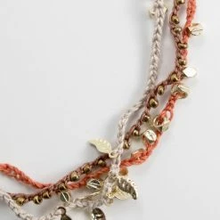 Ten Thousand Villages Global Fair Trade Gifts Braided Bits Crochet And Beads Necklace Handcrafted In India