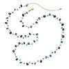 Ten Thousand Villages Fresh Water Aqua Tones Glass Bead Necklace Handcrafted In India