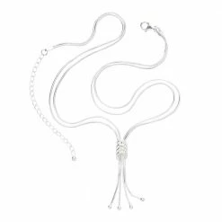 Ten Thousand Villages Sterling Silver Lariat Chain Necklace Handcrafted In India Global Fair Trade Gifts