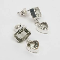 Ten Thousand Villages Green Amethyst Post Earrings Handcrafted In India Global Fair Trade Gifts