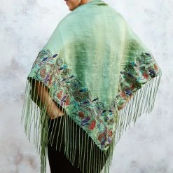 Deals 💯 Ten Thousand Villages Embroidered Enchanted Forest Shawl Handcrafted In India Global Fair Trade Gifts 💯 8 Ten Thousand Villages Embroidered Enchanted Forest Shawl Handcrafted In India Global Fair Trade Gifts