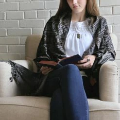 Ten Thousand Villages Global Fair Trade Gifts Desert Nights Blanket Scarf Handcrafted In India