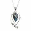 Ten Thousand Villages Spring Breeze Labradorite And Pearl Sterling Silver Necklace Handcrafted In India