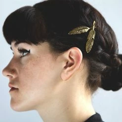 Ten Thousand Villages Global Fair Trade Gifts Feather Folklore Hair Clips Handcrafted In India