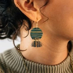 Ten Thousand Villages Sundown Earrings Handcrafted In India