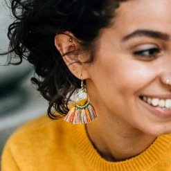 Ten Thousand Villages Friday Earrings Handcrafted In India