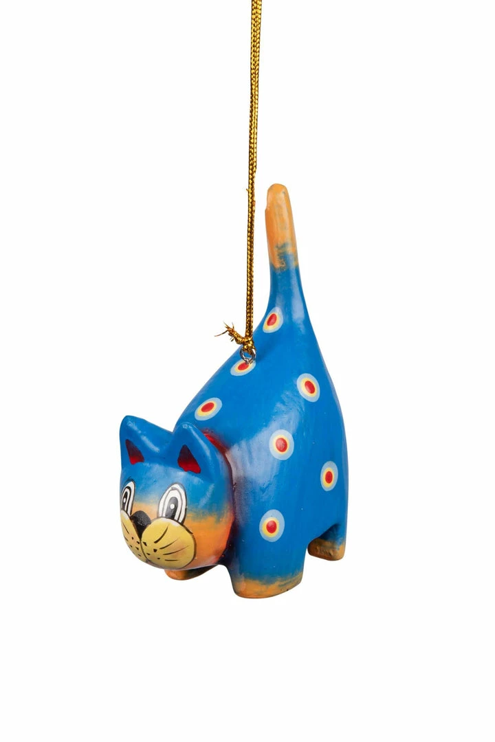 Budget ๐ฏ Ten Thousand Villages Global Fair Trade Gifts Spotted Blue Cat Ornament Handcrafted In Indonesia โจ 3 Ten Thousand Villages Global Fair Trade Gifts Spotted Blue Cat Ornament Handcrafted In Indonesia
