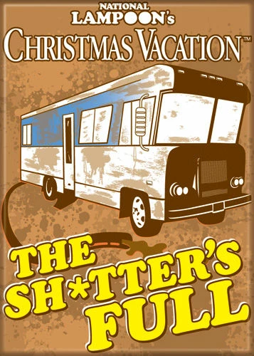 Outlet 😉 Ata Boy Holiday Movies The Sh*tter's Full National Lampoon's ❄ Christmas Vacation Magnet 😉 3 Ata Boy Holiday Movies The Sh*tter's Full National Lampoon's Christmas Vacation Magnet