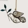 Ten Thousand Villages Global Fair Trade Gifts Olive Branch Dove Ornament Handcrafted In Philippines