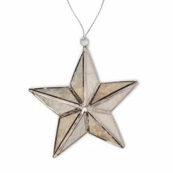 Ten Thousand Villages Bright Star Capiz Ornament Handcrafted In Philippines