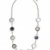 Ten Thousand Villages Global Fair Trade Gifts Moon Phase Capiz Shell Necklace Handcrafted In Philippines