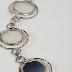 Ten Thousand Villages Global Fair Trade Gifts Moon Phase Capiz Shell Necklace Handcrafted In Philippines