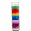 Kheops International Candles & Accessories Multicolor Glass Prayer 7 Day Candle
