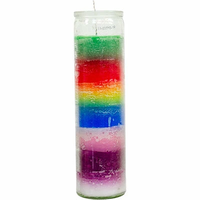 Budget 😀 Kheops International Candles & Accessories Multicolor Glass Prayer 7 Day Candle 🔔 3 Kheops International Candles & Accessories Multicolor Glass Prayer 7 Day Candle
