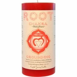 Crystal Journey Candles Candles & Accessories Root Chakra ~ Muladhara Chakra Pillar Candle