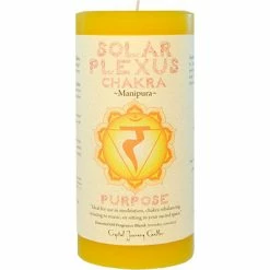 Crystal Journey Candles Candles & Accessories Solar Plexus Chakra ~ Manipura Chakra Pillar Candle