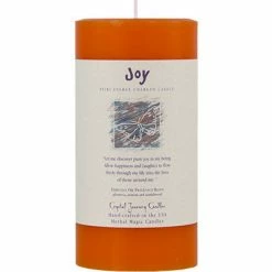 Reiki Infused Herbal Pillar Candles By Crystal Journey Candles
