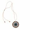 Ten Thousand Villages Global Fair Trade Gifts Medallion Beaded Necklace Handcrafted In Guatemala