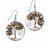 Ten Thousand Villages Twisted Tree Bead Earrings Handcrafted In Guatemala