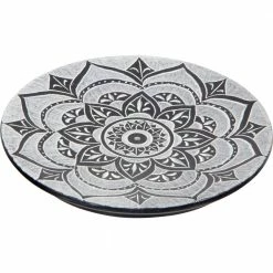 Kheops International Incense & Accessories Lotus Mandala Soapstone Round Incense Holder