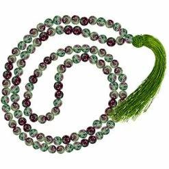 Kheops International Ruby Zoisite ~ Mala Prayer Beads