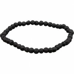 Kheops International Lava Stone Bracelet (4 Mm) - A Natural Diffuser For Balance And Strength ~ A Joy Alchemy Gift