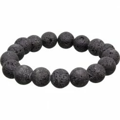 Kheops International Lava Stone Bracelet (12 Mm) - A Natural Diffuser For Balance And Strength ~ A Joy Alchemy Gift Joy Alchemy Collection