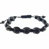 Kheops International Hematite And Lava Stone Adjustable Bracelet ~ A Joy Alchemy Gift