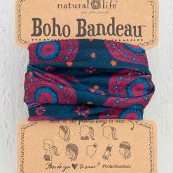 Natural Life Navy Berry Medallion Boho Bandeau